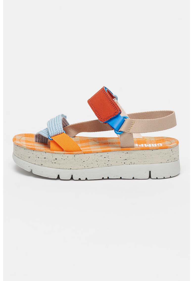 Sandale din material textil cu platforma Oruga 1 Sandale din material textil cu platforma Oruga