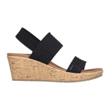 Sandale din material textil cu talpa wedge Beverlee