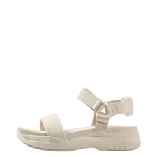Sandale din material textil cu talpa wedge Lori