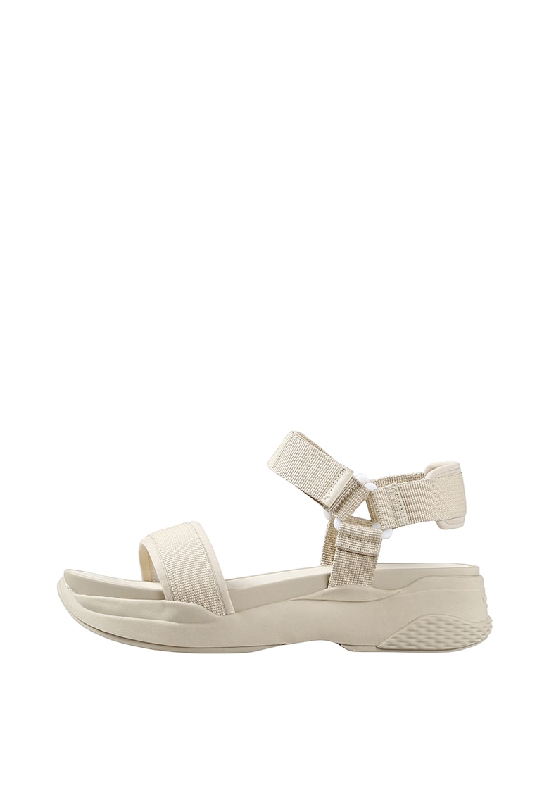 Sandale din material textil cu talpa wedge Lori 1 Sandale din material textil cu talpa wedge Lori