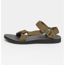 Sandale din material textil cu velcro Original Universal - Verde masliniu - 54899
