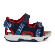 Sandale din material textil si piele ecologica