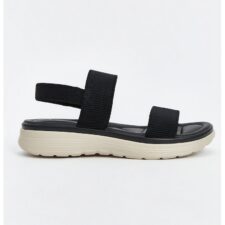 Sandale din material textil si piele ecologica - cu talpa plata