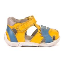 Sandale din piele cu aplicatie cu dinozaur