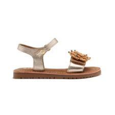 Sandale din piele cu aplicatie cu model floral Buchanan