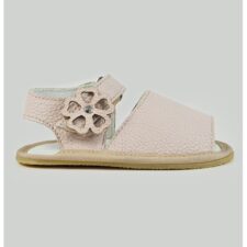 Sandale din piele cu aplicatie florala