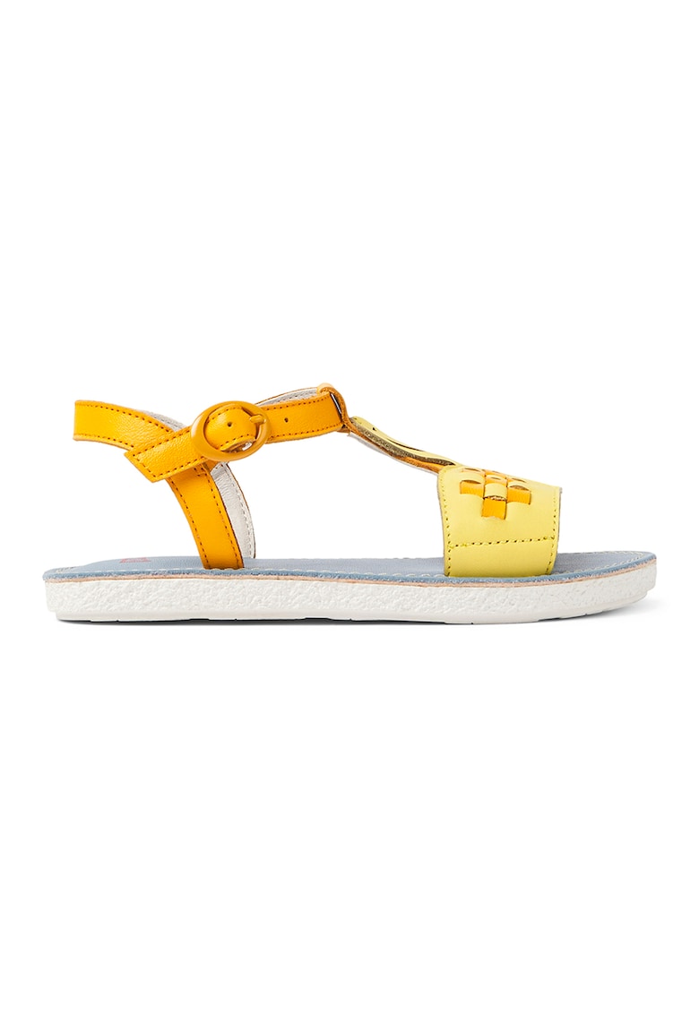 Sandale din piele cu aplicatii cu model flamingo 1 Sandale din piele cu aplicatii cu model flamingo