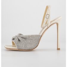 Sandale din piele cu aplicatii cu strasuri Naria 110