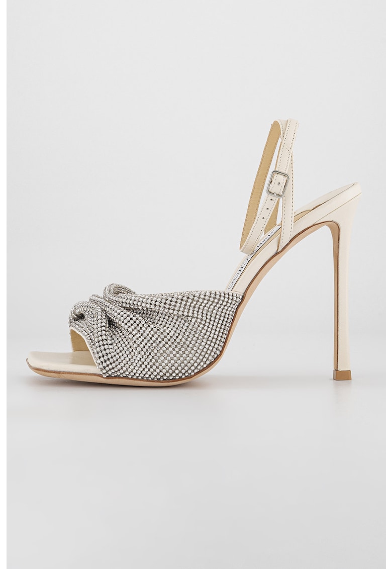 Sandale din piele cu aplicatii cu strasuri Naria 110 1 Sandale din piele cu aplicatii cu strasuri Naria 110