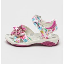 Sandale din piele cu aplicatii florale