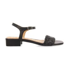 Sandale din piele cu aspect impletit Rolante