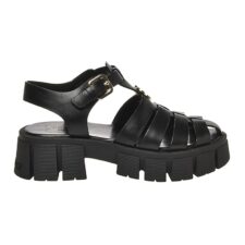 Sandale din piele cu aspect masiv