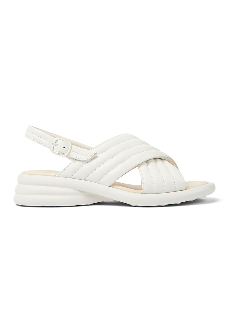 Sandale din piele cu aspect matlasat 1 Sandale din piele cu aspect matlasat