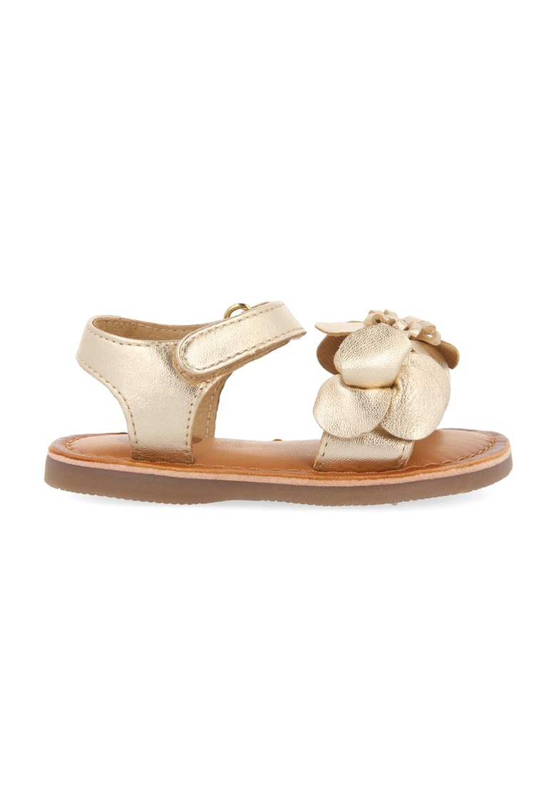 Sandale din piele cu aspect metalizat Huaraz 1 Sandale din piele cu aspect metalizat Huaraz