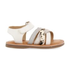 Sandale din piele cu aspect metalizat Vinton