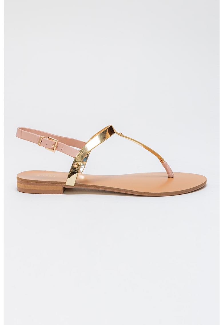 Sandale din piele cu bareta separatoare Genevive 1 Sandale din piele cu bareta separatoare Genevive