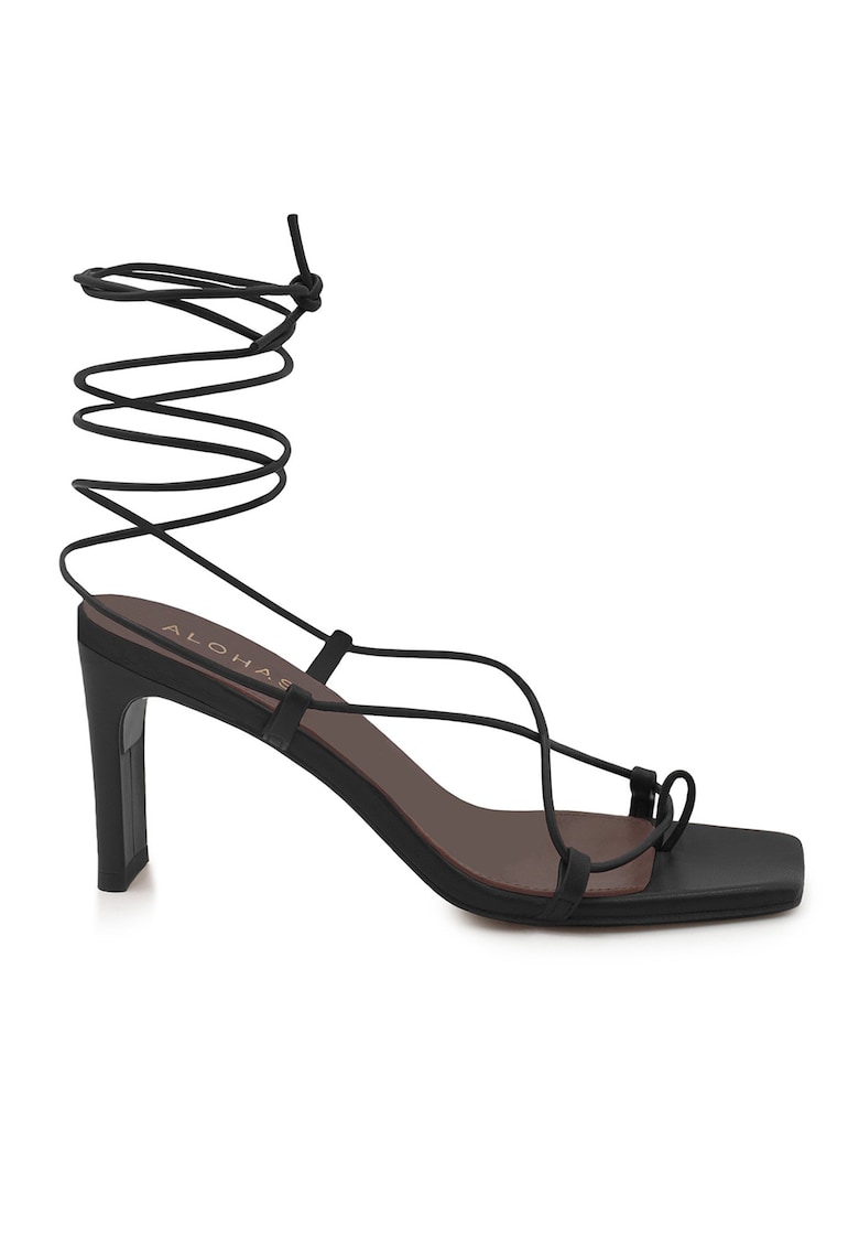 Sandale din piele cu bareta si toc masiv Bellini 1 Sandale din piele cu bareta si toc masiv Bellini