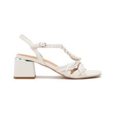 Sandale din piele cu barete impletite Barnard