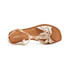 Sandale din piele cu barete impletite Walden