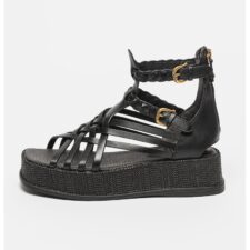 Sandale din piele cu barete multiple Nicki