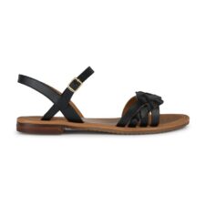 Sandale din piele cu catarame decorative