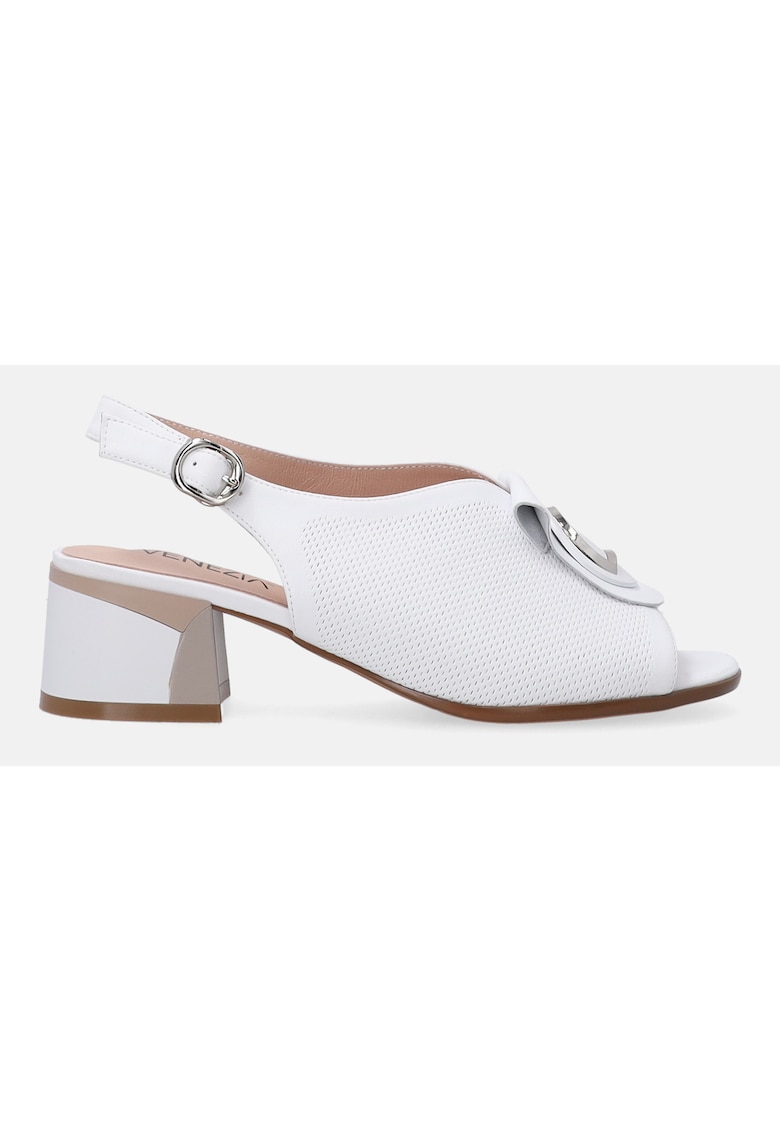 Sandale din piele cu decoratiune 1 Sandale din piele cu decoratiune