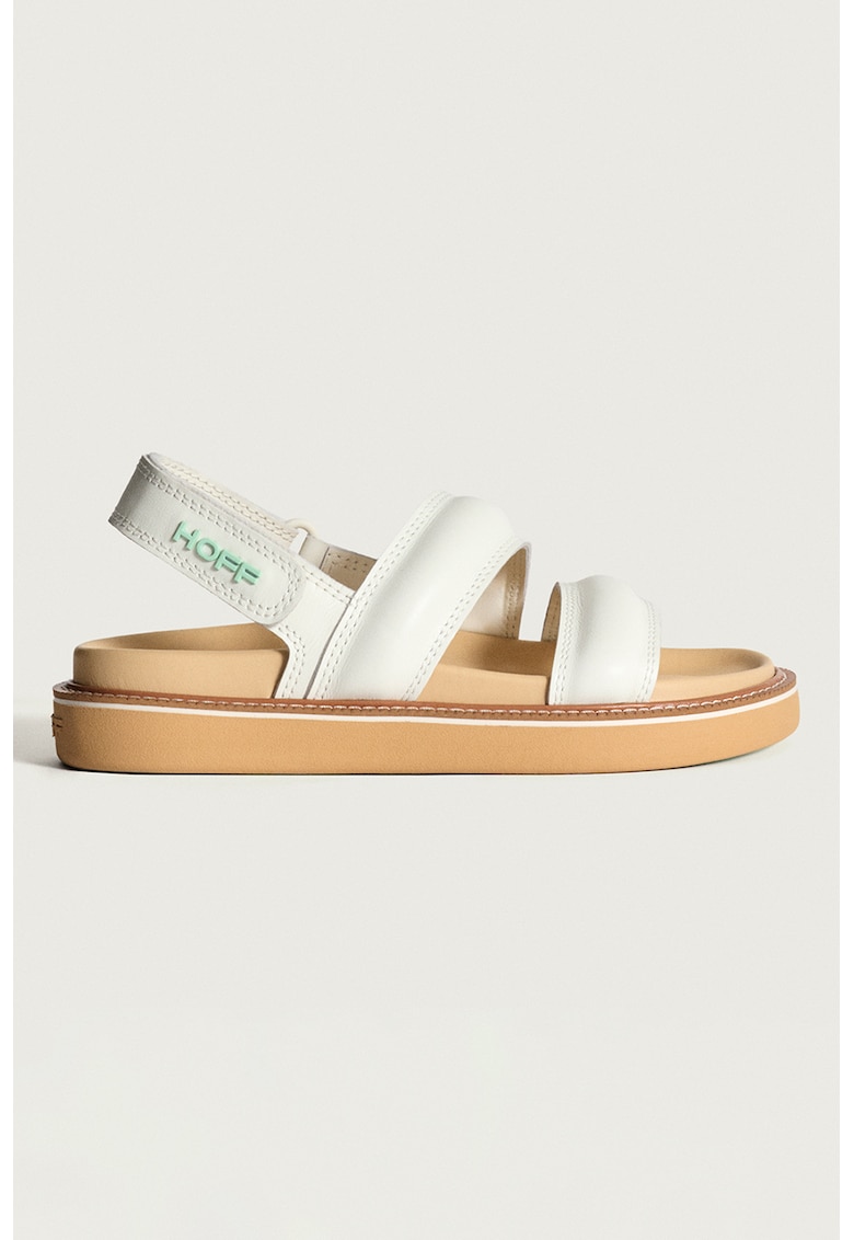 Sandale din piele cu detalii logo 1 Sandale din piele cu detalii logo