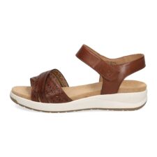 Sandale din piele cu detalii perforate