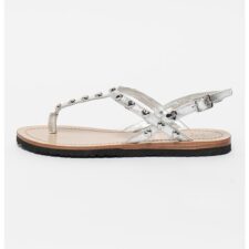 Sandale din piele cu elemente in forma de inima