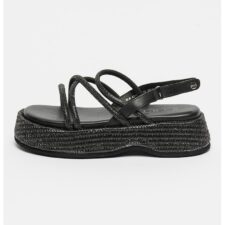 Sandale din piele cu inchidere velcro Aretha