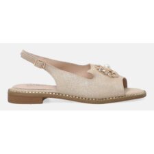 Sandale din piele cu insertii cu sclipici