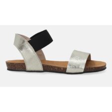 Sandale din piele cu insertii elastice