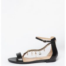 Sandale din piele cu lant