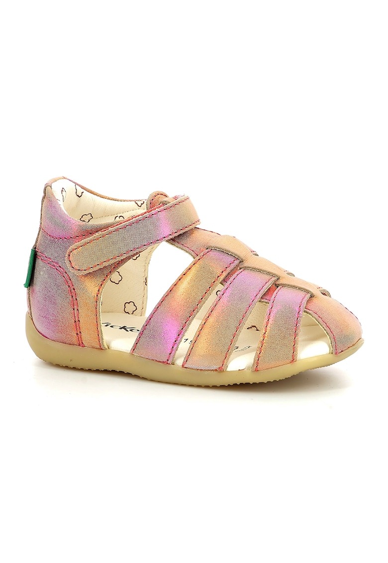 Sandale din piele cu model holografic 1 Sandale din piele cu model holografic