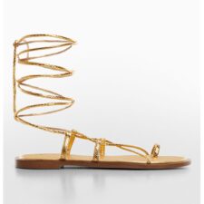 Sandale din piele cu model petrecut Gozo