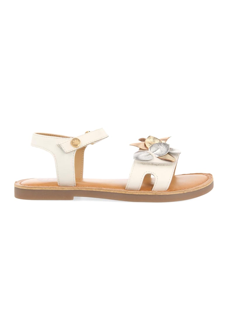 Sandale din piele cu motive florale contrastante Pugmil 1 Sandale din piele cu motive florale contrastante Pugmil