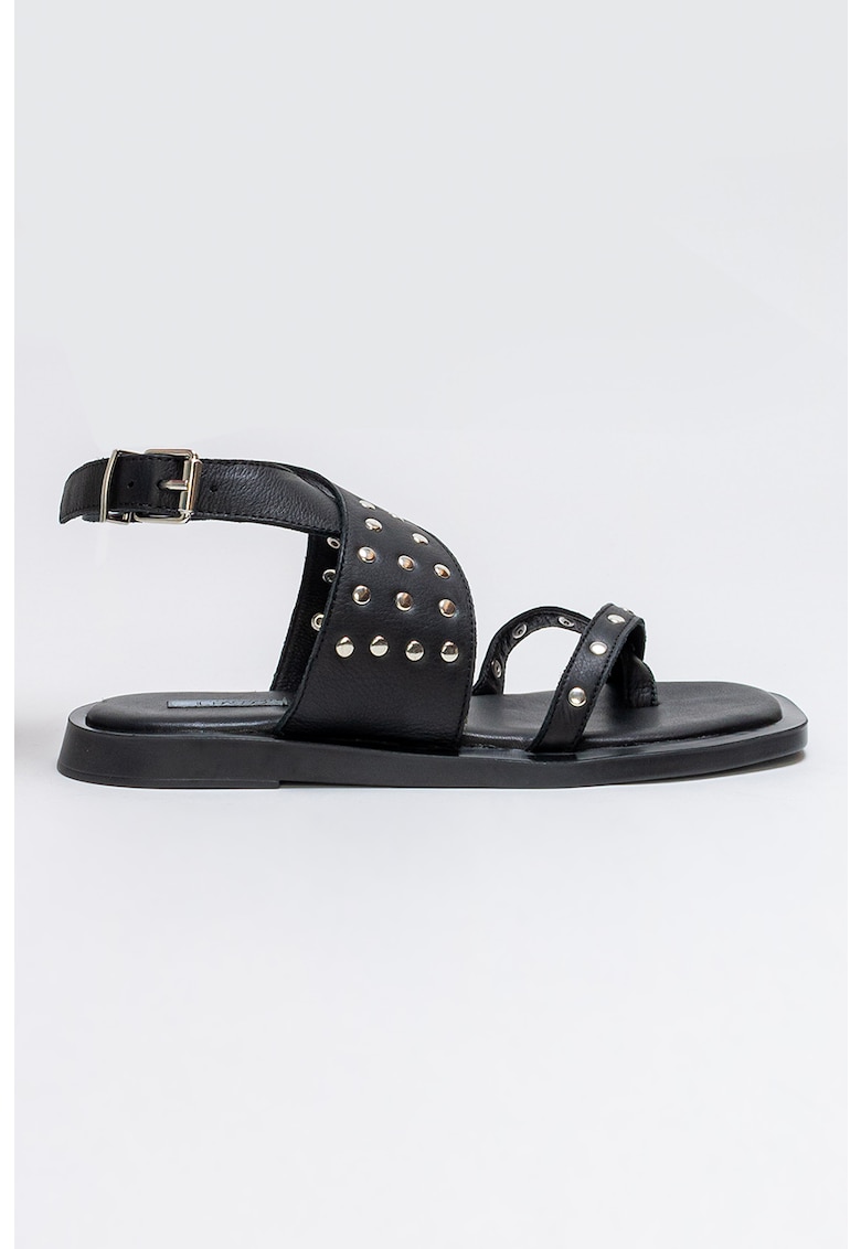 Sandale din piele cu nituri metalice Lorette 1 Sandale din piele cu nituri metalice Lorette