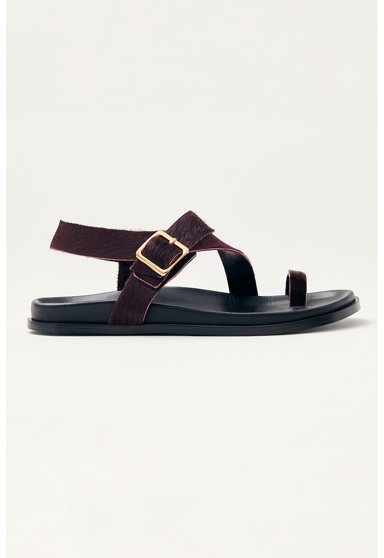 Sandale din piele cu par scurt 1 Sandale din piele cu par scurt