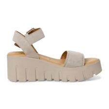 Sandale din piele cu platforma si catarama