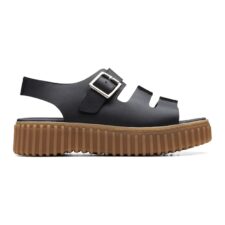Sandale din piele cu talpa flatform