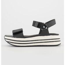 Sandale din piele cu talpa flatform Kency