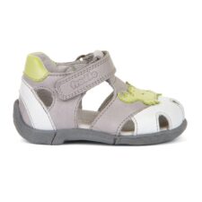 Sandale din piele cu talpa plata