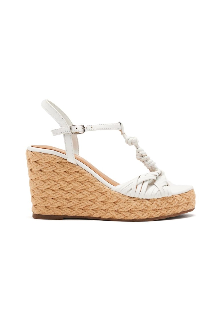 Sandale din piele cu talpa wedge Castine 1 Sandale din piele cu talpa wedge Castine