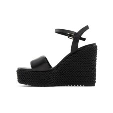 Sandale din piele cu talpa wedge Jeigh