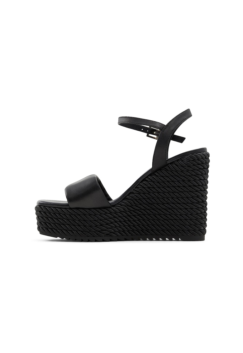Sandale din piele cu talpa wedge Jeigh 1 Sandale din piele cu talpa wedge Jeigh