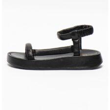 Sandale din piele cu talpa wedge Victoria