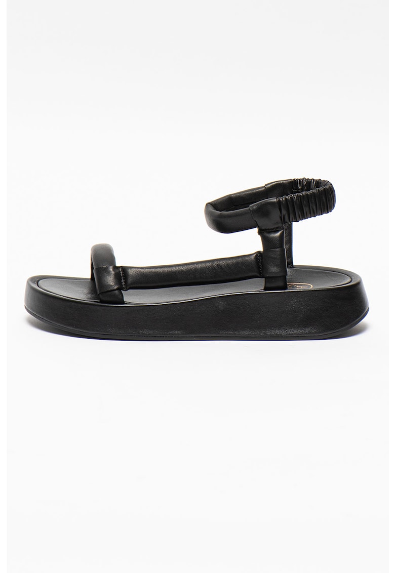 Sandale din piele cu talpa wedge Victoria 1 Sandale din piele cu talpa wedge Victoria