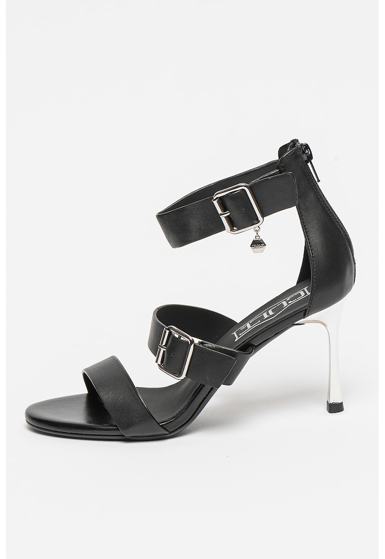 Sandale din piele cu toc Ellie 1 Sandale din piele cu toc Ellie