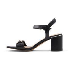 Sandale din piele cu toc bloc Aliniflex