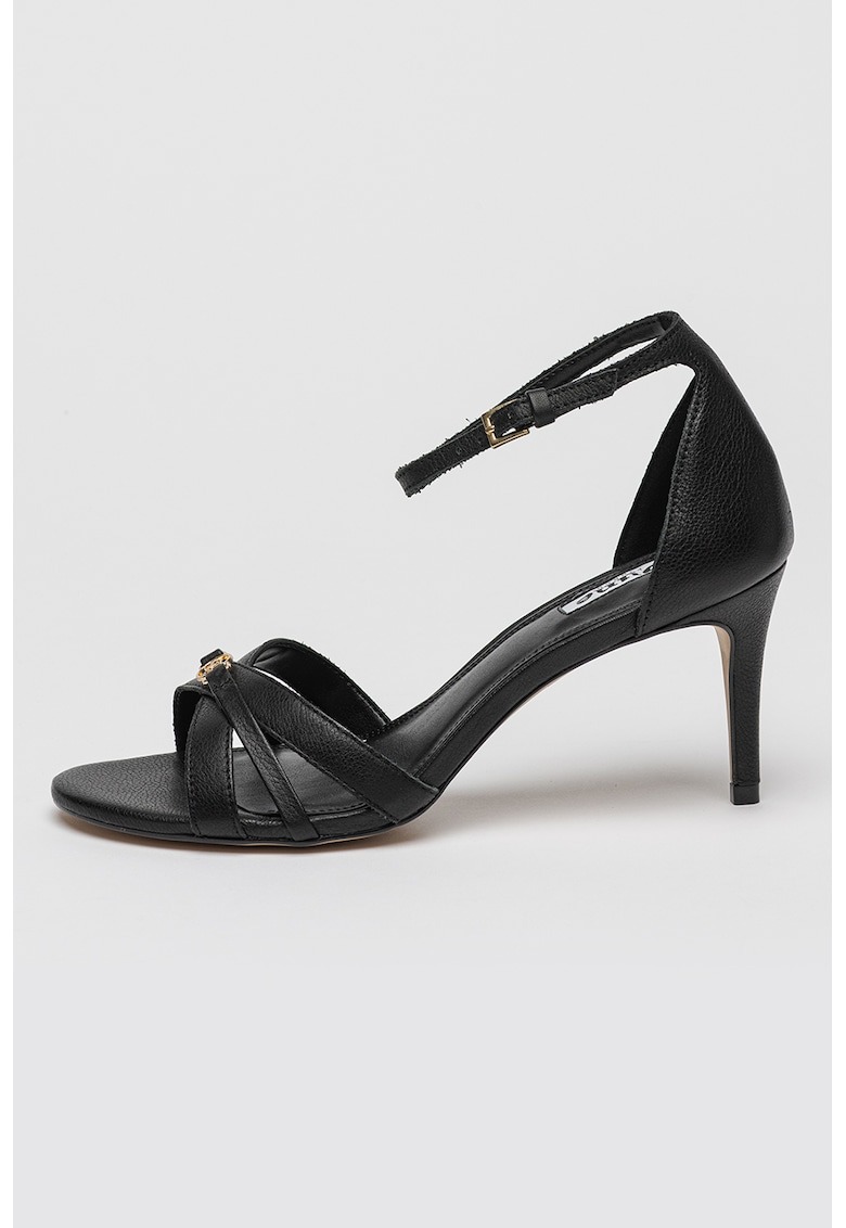 Sandale din piele cu toc clasic 1 Sandale din piele cu toc clasic